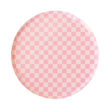 Check It! Tickle Me Pink Dinner Plates - Ellie and Piper