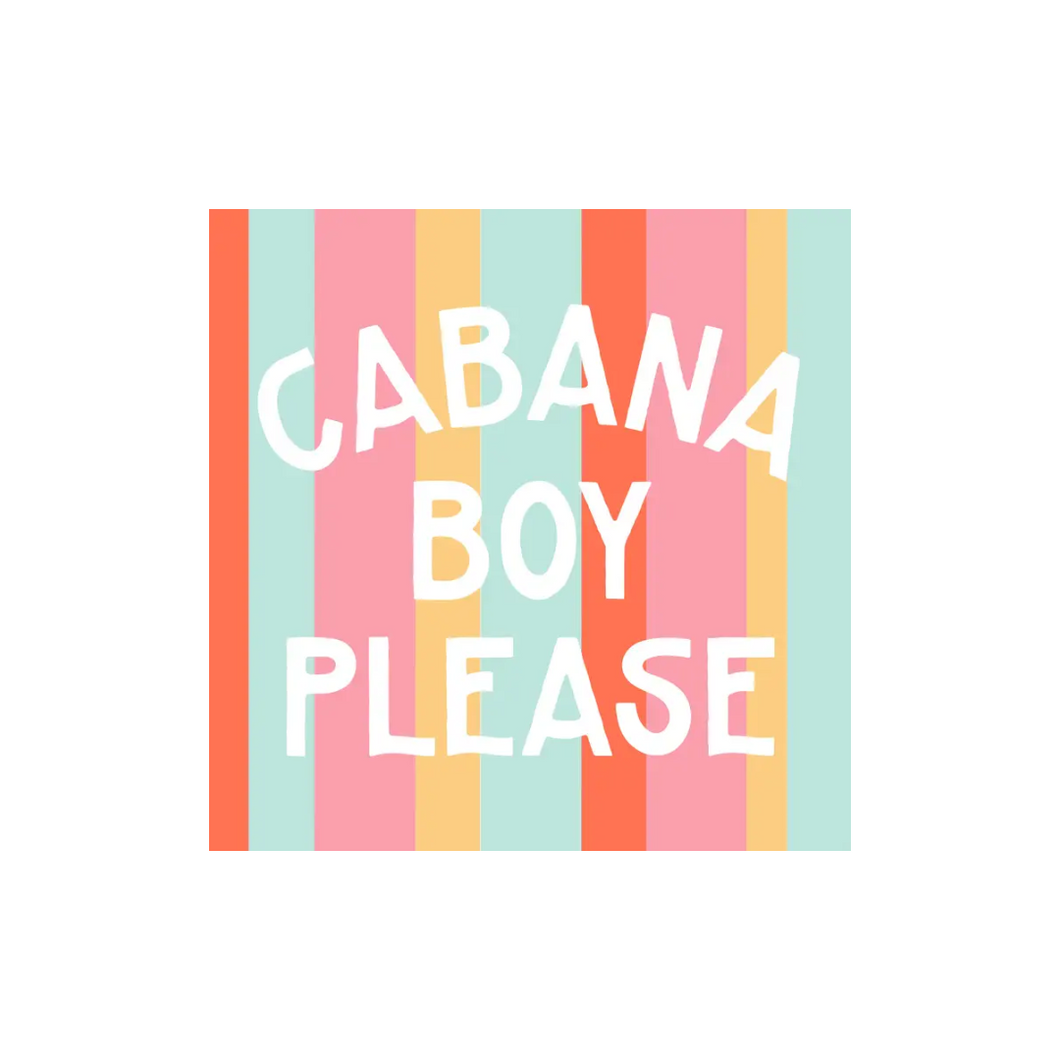 Cabana Boy Please Cocktail Napkins - Ellie and Piper