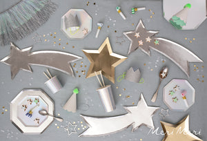 Silver Foil Shooting Star Platters - Ellie and Piper