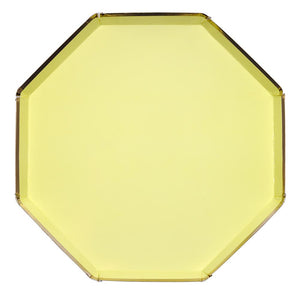 Pastel Yellow Paper Dinner Plates - Ellie and Piper