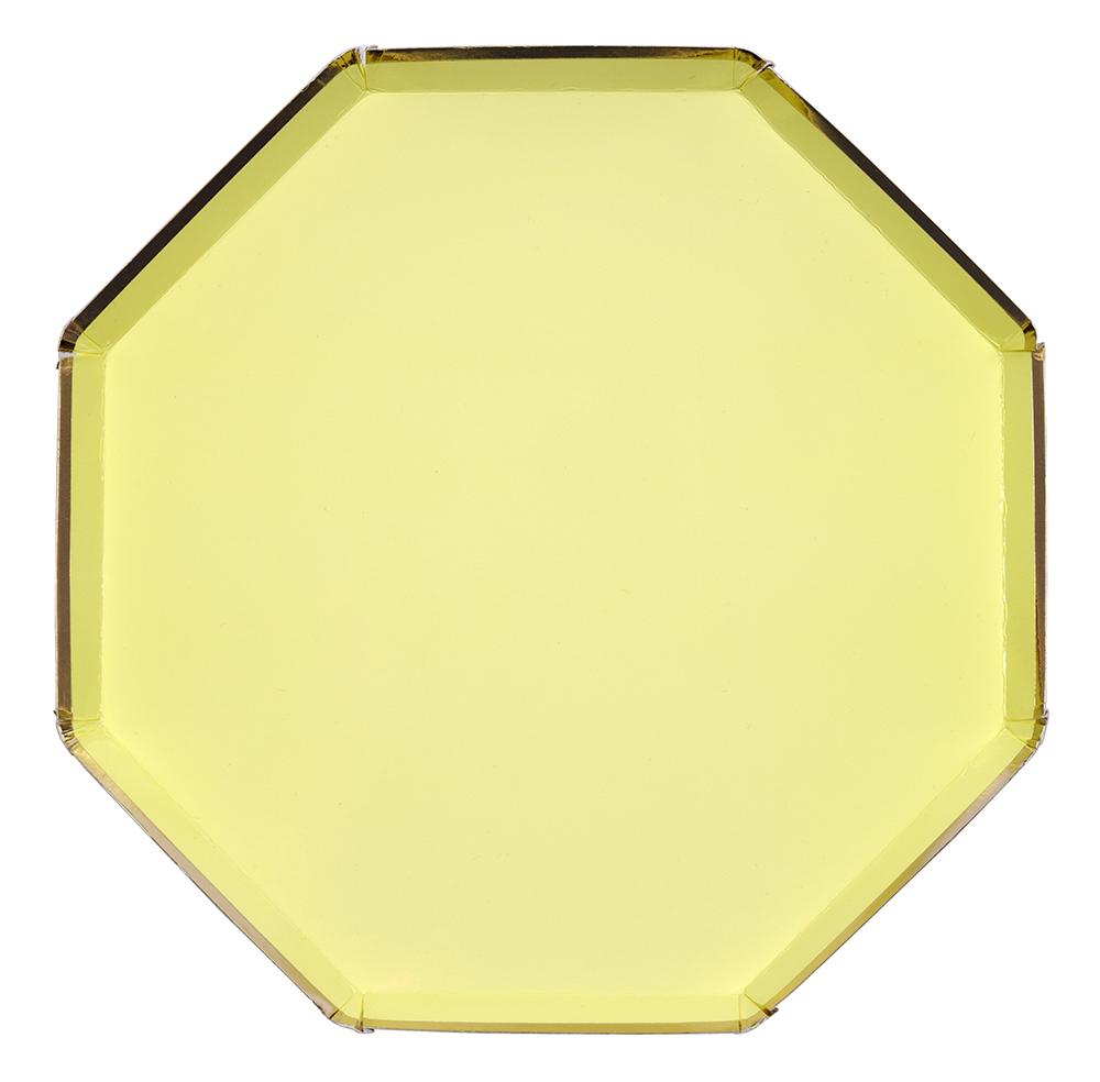 Pastel Yellow Paper Dinner Plates - Ellie and Piper