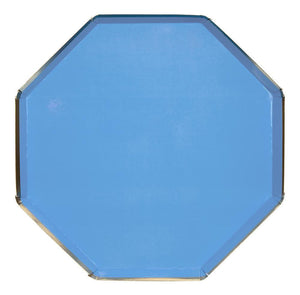 Bright Blue Paper Dinner Plates - Ellie and Piper