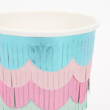 Mermaid Scalloped Fringe Cups - Ellie and Piper