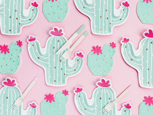 Round Cactus Napkin - Ellie and Piper