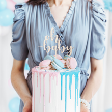 Wooden 'Oh Baby' Cake Topper - Ellie and Piper