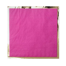 Party Cocktail Napkin - Pinky Pie Bright Pink - Ellie and Piper