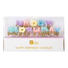 Pastel Color Happy Birthday Candles - Ellie and Piper