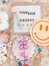 Peace & Love Smile Dessert Plates - Ellie and Piper