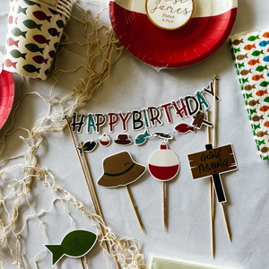 Fishing Cake Toppers - Ellie and Piper