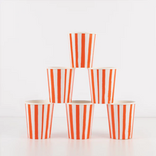 Red Stripe Cups - Ellie and Piper