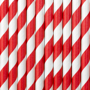 Red Stripe Straws - Ellie and Piper