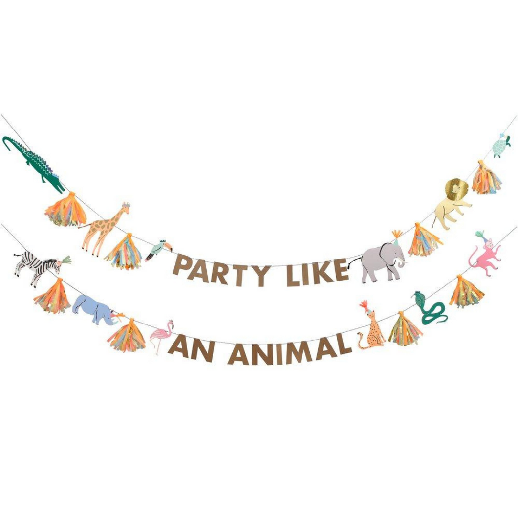 Safari Animals Large Garland - Ellie and Piper