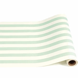 Seafoam Blue/Mint Green Classic Stripe Table Runner - Ellie and Piper
