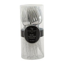 Silver Glitter Plastic Mini Forks (Cutlery) - Ellie and Piper