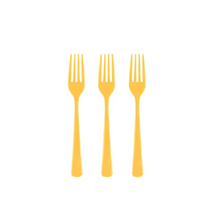 Yellow Plastic Forks (Set of 50) - Cutlery - Ellie and Piper