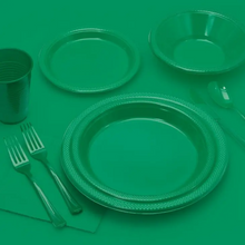 Solid Color Plastic Forks - Emerald - Ellie and Piper
