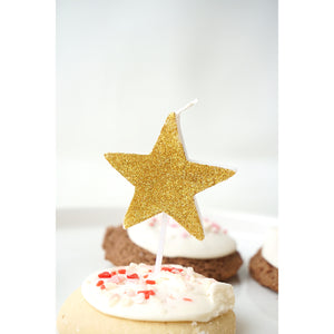 Star Glitter Candle - Ellie and Piper
