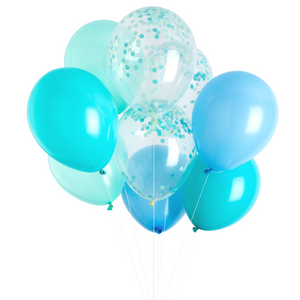 Poolside Blue Balloon Bouquet - Ellie and Piper