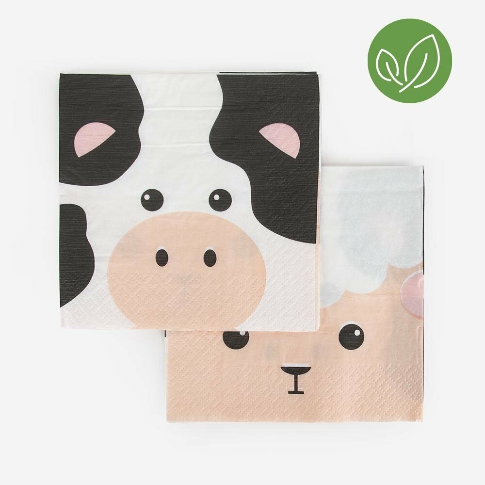 Farm Animals Napkins - Ellie and Piper