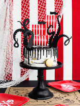 Red Pirates Party Square Paper Plates - Ellie and Piper