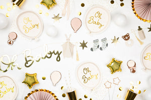 Oh Baby Balloon Shaped Paper Plate - Ellie and Piper