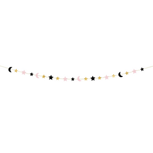 Stars and Moon Pink Garland - Ellie and Piper