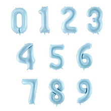 Jumbo Number Balloon Light Blue - Ellie and Piper