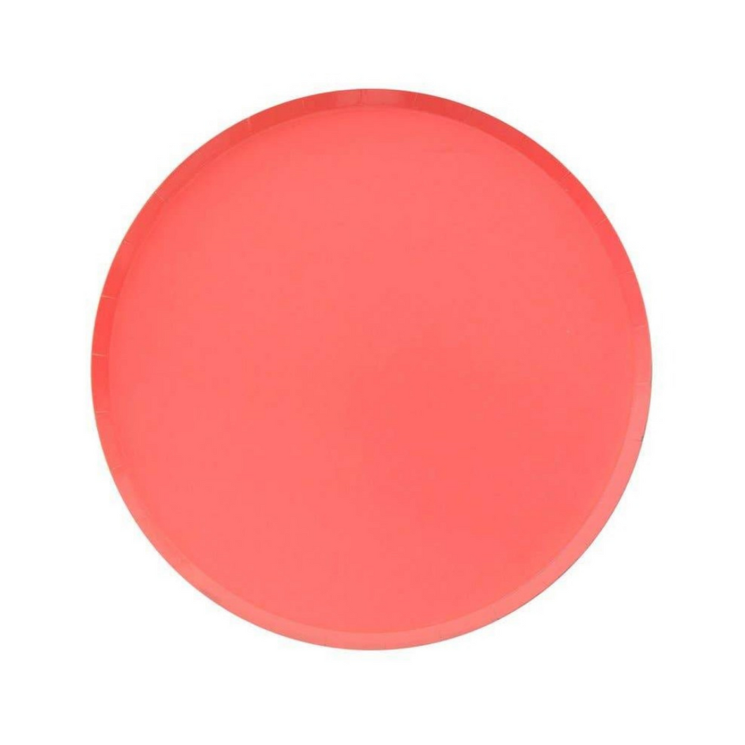 Coral Paper Plates (2 Sizes) - Ellie and Piper
