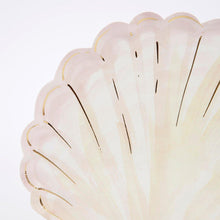 Watercolor Clam Shell Plates - Ellie and Piper