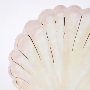 Watercolor Clam Shell Plates - Ellie and Piper