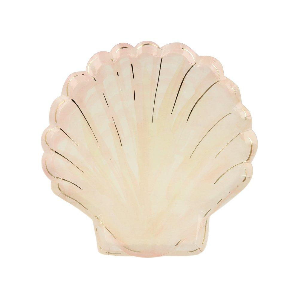 Watercolor Clam Shell Plates - Ellie and Piper