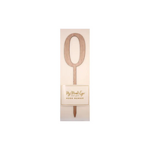 Botanical Wood Number Pick Cake Topper - 1 through 9 - Ellie and Piper