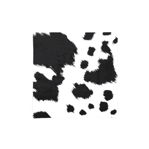 Black Cowhide Cocktail Napkins - Ellie and Piper