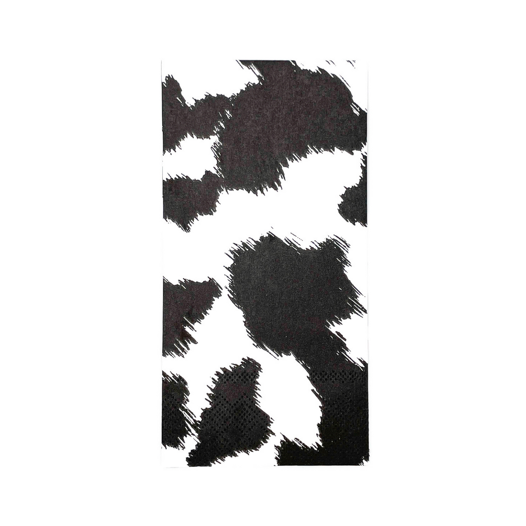 Black Cowhide Guest Towels - Ellie and Piper