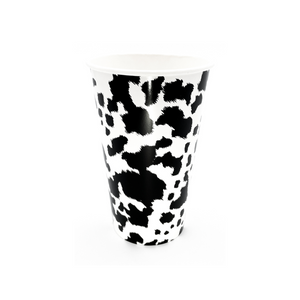 Black Cowhide Cups - Ellie and Piper