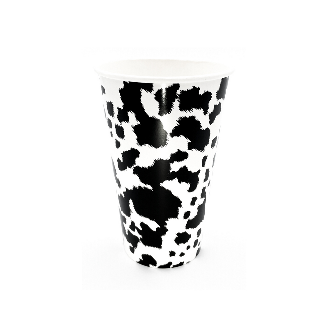 Black Cowhide Cups - Ellie and Piper