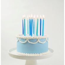 Tall Blue Gradient Candles - Ellie and Piper