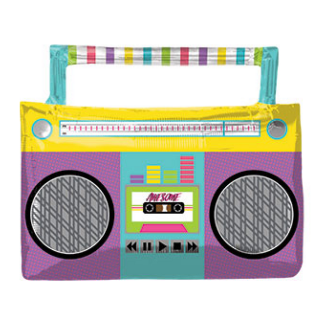 Boom Box Foil Balloon - Ellie and Piper