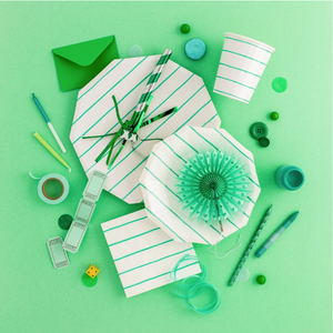 Frenchie Striped Napkins - Clover - Ellie and Piper