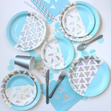 Disco Diamond Iridescent Small Paper Plates - Ellie and Piper