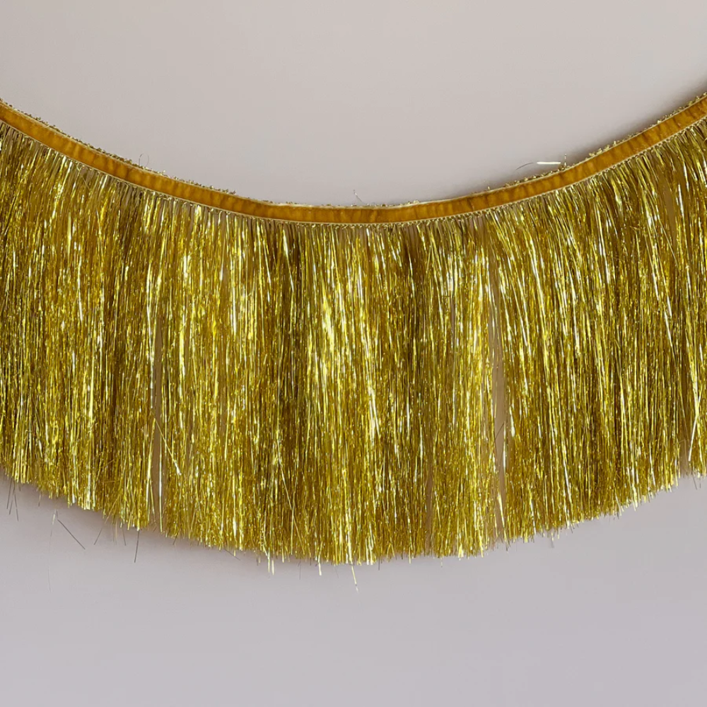 Tinsel Fringe Garland - Gold - Ellie and Piper