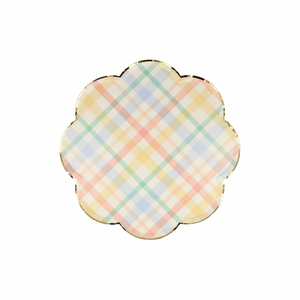 Small Spring Plaid Plates - Ellie and Piper