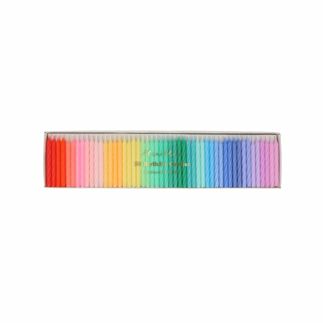 Rainbow Twisted Mini Candles - Ellie and Piper