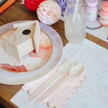 Pretty in Pink Watercolor Paper Dessert Plates - Ellie and Piper