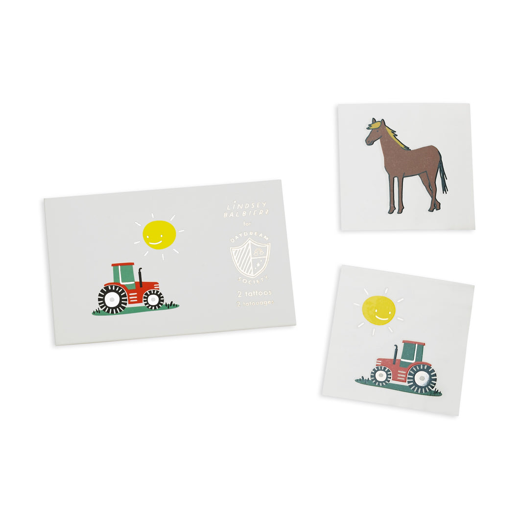 On the Farm Temporary Tattoos - Ellie and Piper