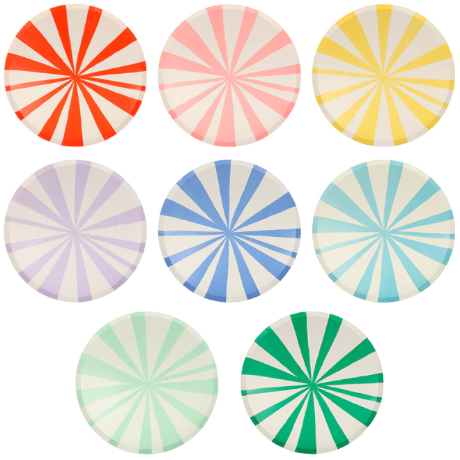 Mixed Stripe Dinner Plates - Ellie and Piper