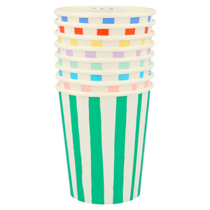 Mixed Stripe Cups - Ellie and Piper