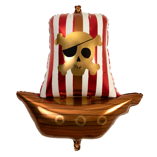 Pirate Ship Foil Balloon - Ellie and Piper