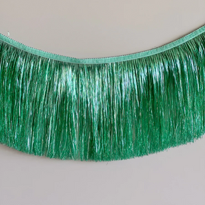 Tinsel Fringe Garland - Mermaid Green - Ellie and Piper