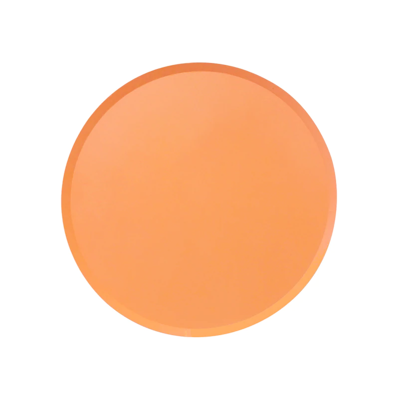Tangerine Orange Party Plates - Ellie and Piper